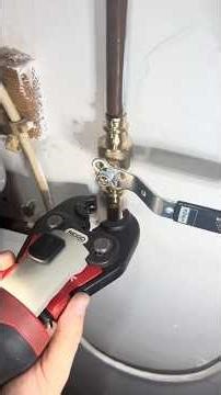 Press valves are so much easier to install! #asmr #diy #plumbing #tools #shorts #subscribe