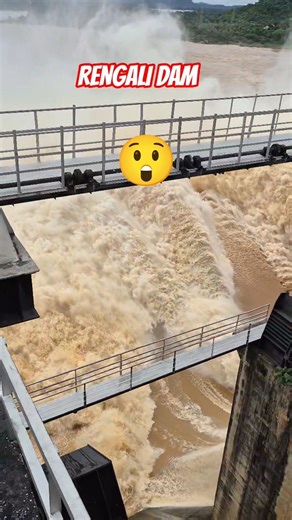 Rengali Dam #rengalidam #discharge #water #spillway #gate #open