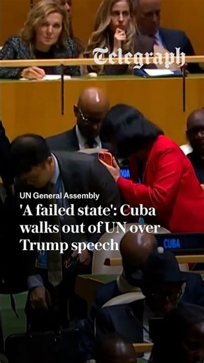 Cuban delegation walks out of UN as Trump calls the country 'failed state'