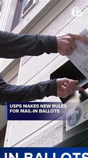 USPS makes new rules for mail-in ballots