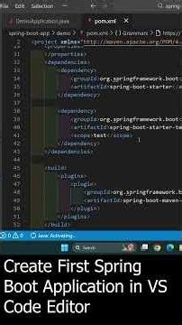 Create First Spring Boot Application in VS Code Editor