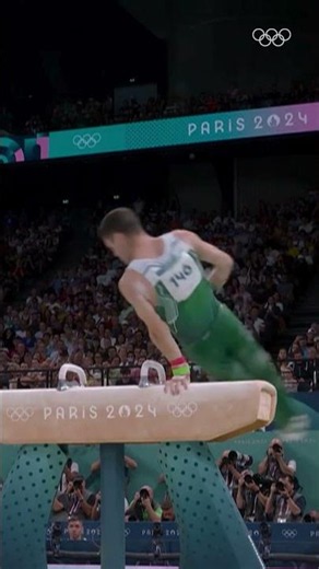 Rhys McClenaghan 🇮🇪 with Ireland’s first Olympic medal in artistic gymnastics. ❤️ #Olympics