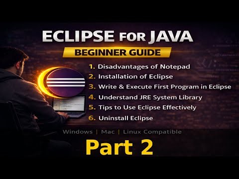 Eclipse for Java Beginners | Installation, First Program & Complete Guide Part 2