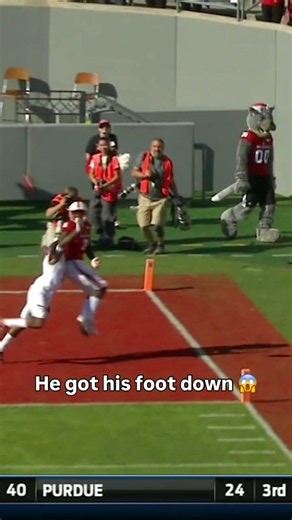 Needed to see that one slowed down 😱 #ncstate #accfootball #collegefootball