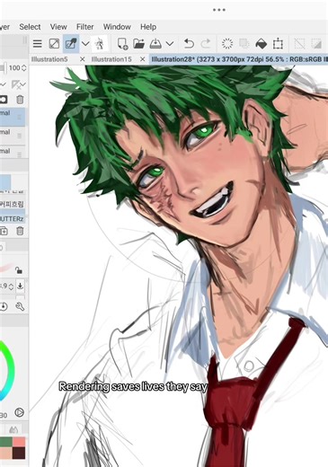 My Hero Academia Rendering Process Update