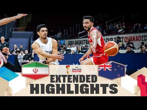 Iran 🇮🇷 v New Zealand 🇳🇿 | Extended Highlights | FIBA Basketball World Cup 2027 Asian Qualifiers