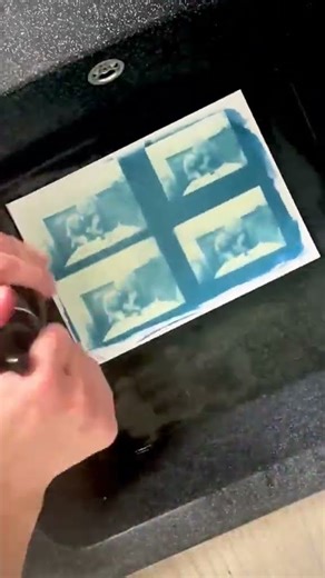 Cyanotype Reveal — A 90s Memory of My Mother to Begin 2026