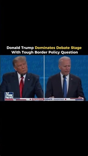 President Donald Trump aggressively challenges his political opponent during a high-stakes
