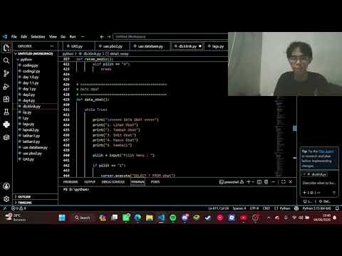 Pembuatan Video Edukasi Penjelasan Mengenai Penyambungan Python Ke Mysql menggunakan Mysql Connector