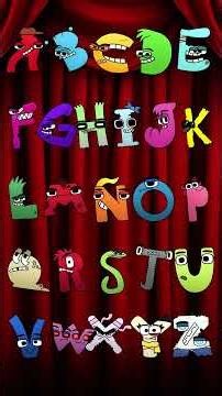 Upbeat ABC Song Shorts | Colorful Uppercase Alphabet Characters | Learn A–Z #abcsong #learnabc