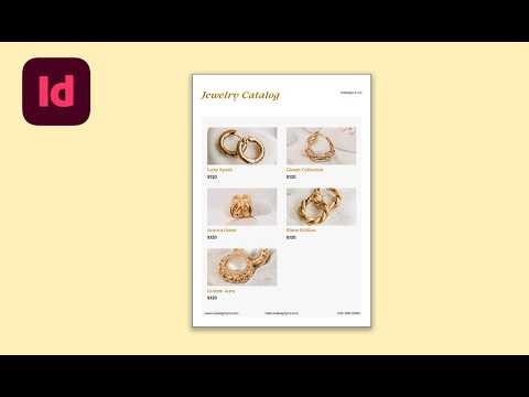 Jewelry Catalog Design in Adobe InDesign 2026 | Elegant Layout Tutorial