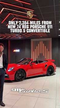 Ultra Low Mileage Guards Red Porsche 911 Turbo S Convertible