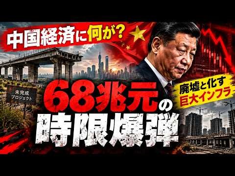 【中国経済崩壊の序章】68兆元の巨大債務…廃墟と化すインフラ、ついに共産党を揺るがす危機へ！