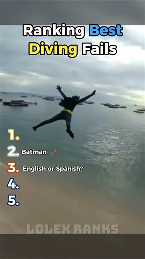 Ranking Worst Diving Fails 😂