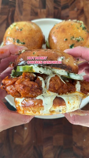 Hot Honey Chicken Sandwich Recipe — Crispy Fried Chicken & Spicy-Sweet Honey