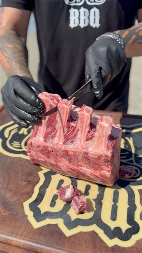 Prepping a prime rib/rib roast #primerib #steak #steakdinner | Kendrick BBQ