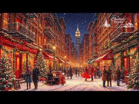 Christmas in New York 4K 🎄 | Magical Christmas Streets, Holiday Lights & Winter Ambience