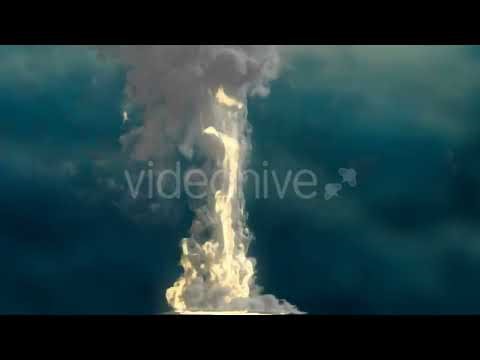 Small Nuke Explosion Close Up Stock Footage