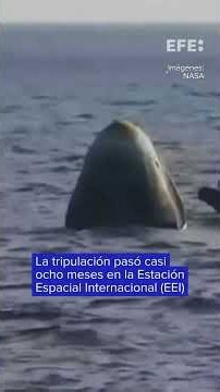 La misión tripulada Crew-12 ameriza frente a la costa de California
