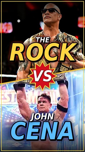 The Rock vs John Cena: The Finish That Shook WrestleMania 😱 #wwe #johncena #therock