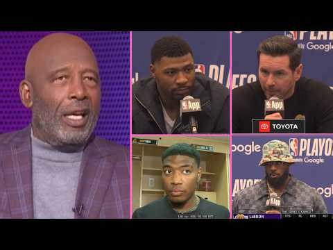 FULL Lakers vs Rockets Game 3: Postgame & analysis | J. Worthy, JJ Redick, LeBron & Marcus Smart