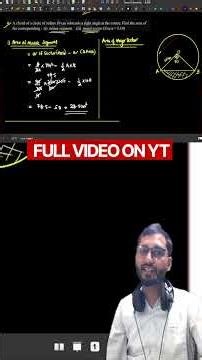 Minor & Major Segment 🔥 90° Question | Class 10 Maths | Abhi Garg Classes