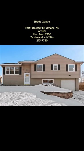 3 beds 2 baths 2,202 sqft 11061 Decatur St, Omaha, NE 68154. \t\t#NebraskaHomes \t#nebraskarealestate #nebraska #omaharealestate