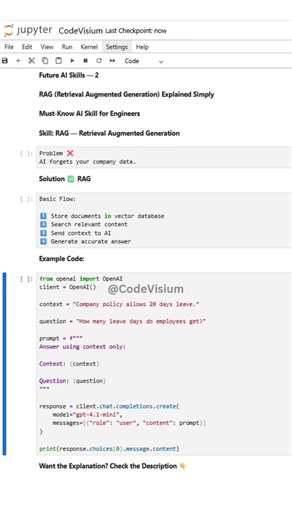 RAG (Retrieval Augmented Generation) Explained Simply | Must-Know AI Skill for Engineers