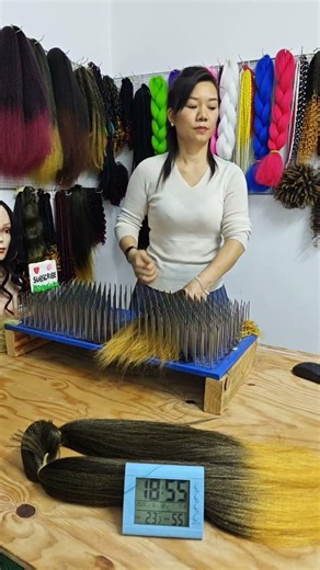 wig making, pre-processing: color mixing. Wig making skills. Handmade. #wigsformen