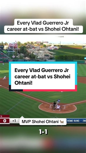 Every Vlad Guerrero Jr career at-bat vs Dodgers MVP Shohei Ohtani! #mlb #baseball #dodgers #bluejays #shoheiohtani
