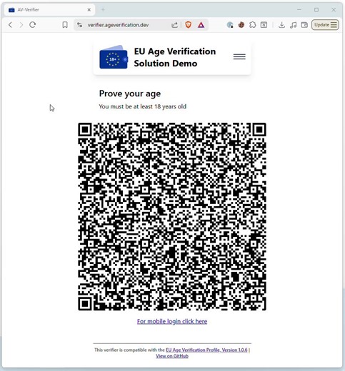 This EU age verification system (EUAV) is a textbook case of security theater gone wrong.Paul Moore's demo is devastating: a quick Chrome extension bypasses the entire process by spoofing a valid "over 18" cryptographic payload no biometrics, no real identity handover, and the verifier happily accepts it. Building on his earlier Android app teardown (weak PIN encryption, resettable rate limits, toggleable biometrics), it shows the flaws aren't minor bugs but core architectural failures.The painf