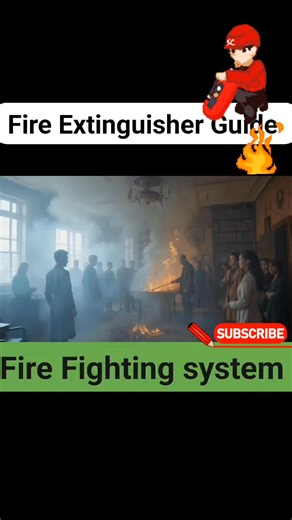 🔥 Fire Extinguisher Guide #FireSafety #FireExtinguisher 1. *Types*: - Water (A) - Foam (A, B) - Dry Chemical (A, B, C) - CO2 (B, C) - Clean Agent (B, C, E) 2. *Classes*: - A: Ordinary combustibles - B: Flammable liquids - C: Electrical fires - D: Metal fires - E: Electrical equipment (some countries) 3. *PASS*: - Pull pin - Aim nozzle - Squeeze handle - Sweep side to side | Fire-fighting and Fire Alarm system