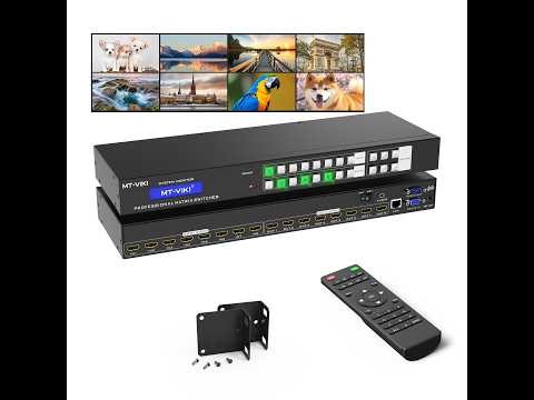 8x8 HDMI Matrix Switch 4K@30Hz | 3.5mm Audio Extraction + Multi-Control (Web/APP/RS232)