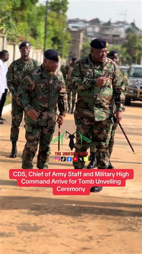 CDS, Chief of Army Staff and Military High Command Arrive for Tomb Unveiling Ceremony #GhanaArmedForces #MilitaryHighCommand #NanaKonaduAgyemanRawlings #THEUNIFORMNEWS