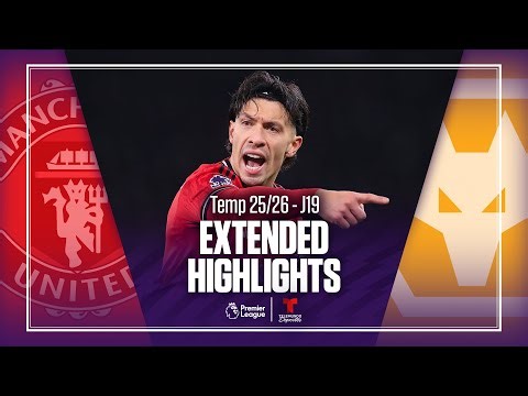 Manchester United vs. Wolverhampton | Highlights Premier League | Jornada 19 | Telemundo Deportes