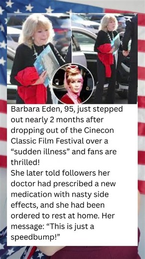 Barbara Eden, 95, STEPS OUT After Health Scare! “I Dream of Jeannie” Star Returns 😱✨