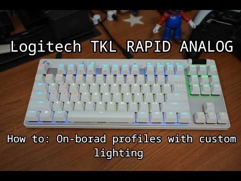 Logitech TKL Rapid Analog Keyboard and Linux | On-board profiles with custom lighting 🐧🎓