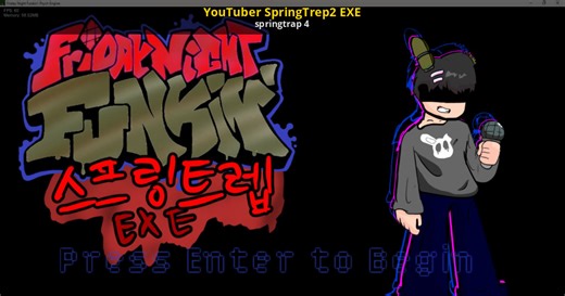 YouTuber SpringTrep2 EXE Mod for Friday Night Funkin | FNF Mods