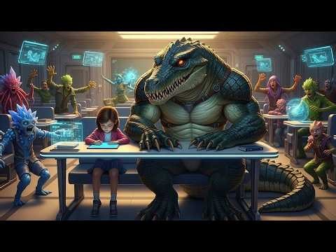 The Alien Classroom Fell Silent When a Deathworld Apex Predator Sat Beside the Human Child