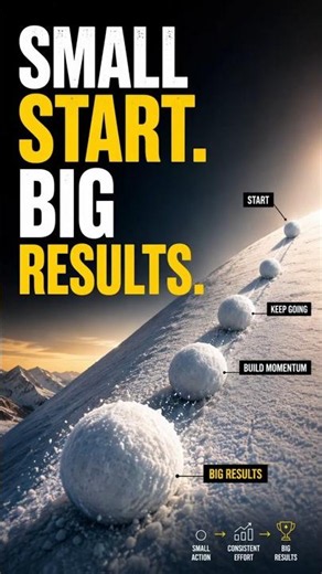 Why Small Actions Beat Motivation Every Time ❄️ #shorts
