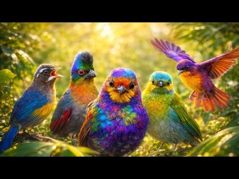 Morning Birds of European Forests 🌳 Real Nature Sounds & Colorful Birdwatching | Spring Awakening