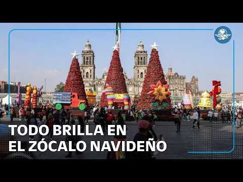 De Alemania al Zócalo: Turistas y capitalinos disfrutan la magia de la Navidad en la CDMX