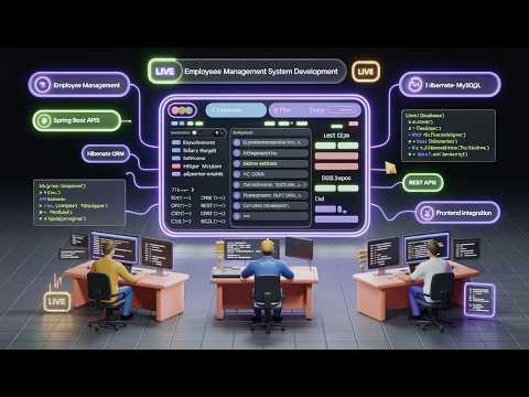 ☕ Full Stack Java Project LIVE | Employee Management System with Spring Hibernate / Spring boot