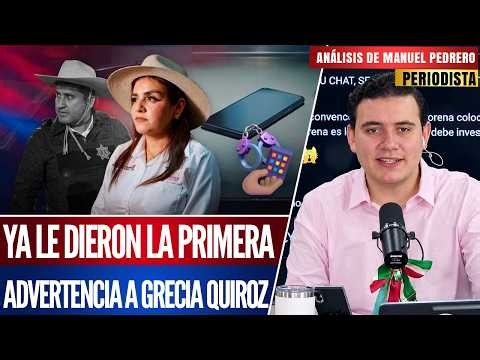 ARRESTARAN A GRECIA QUIROZ SI SE SIGUE NEGANDO A ENTREGAR EL CELULAR DE MANZO: MANUEL PEDRERO