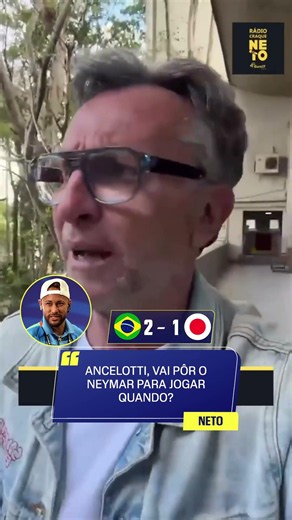 CRAQUE NETO DETONA ANCELOTTI POR NÃO COLOCAR NEYMAR EM BRASIL 2x1 JAPÃO! 😳🤔🔥