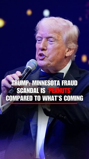 'GIANT SCAM': President Trump vows his administration is going to "get to the bottom" of the explosive Minnesota fraud scandal, but warns that what's happened in that state is just "peanuts" compared to what's coming. "California's worse, Illinois is worse and sadly, New York is worse." | Fox News