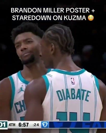 BRANDON MILLER STARES DOWN KUZMA🔥