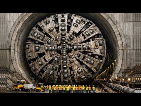 TBM Breakthrough Shakes the Mountain! Mega Tunneling & Pipeline Construction Explained.