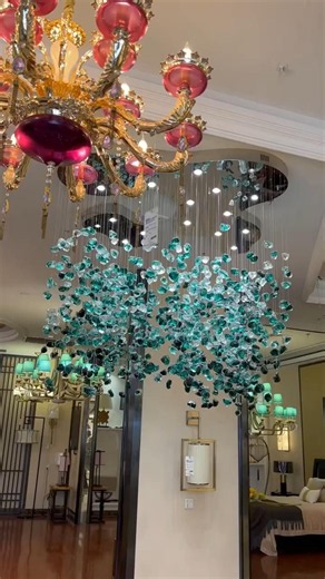 Modern Waterfall Crystal Chandelier