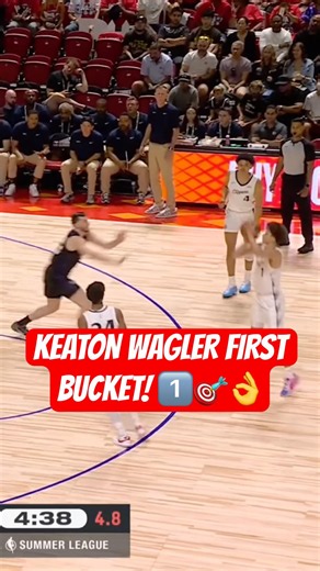 First bucket for Keaton Wagler! 🎯 #shorts